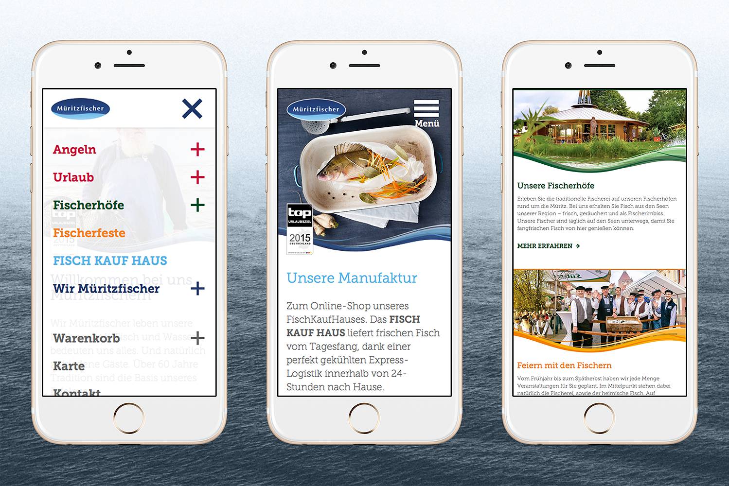 13&deg; Crossmedia Agentur - Müritzfischer Website
