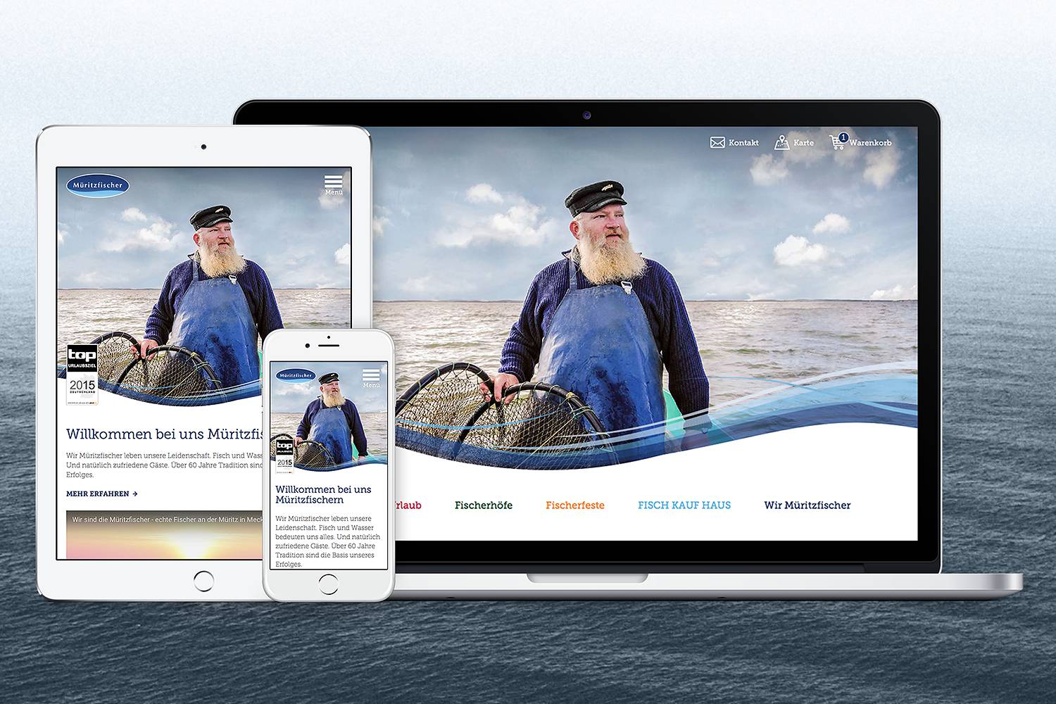 13&deg; Crossmedia Agentur - Müritzfischer Website