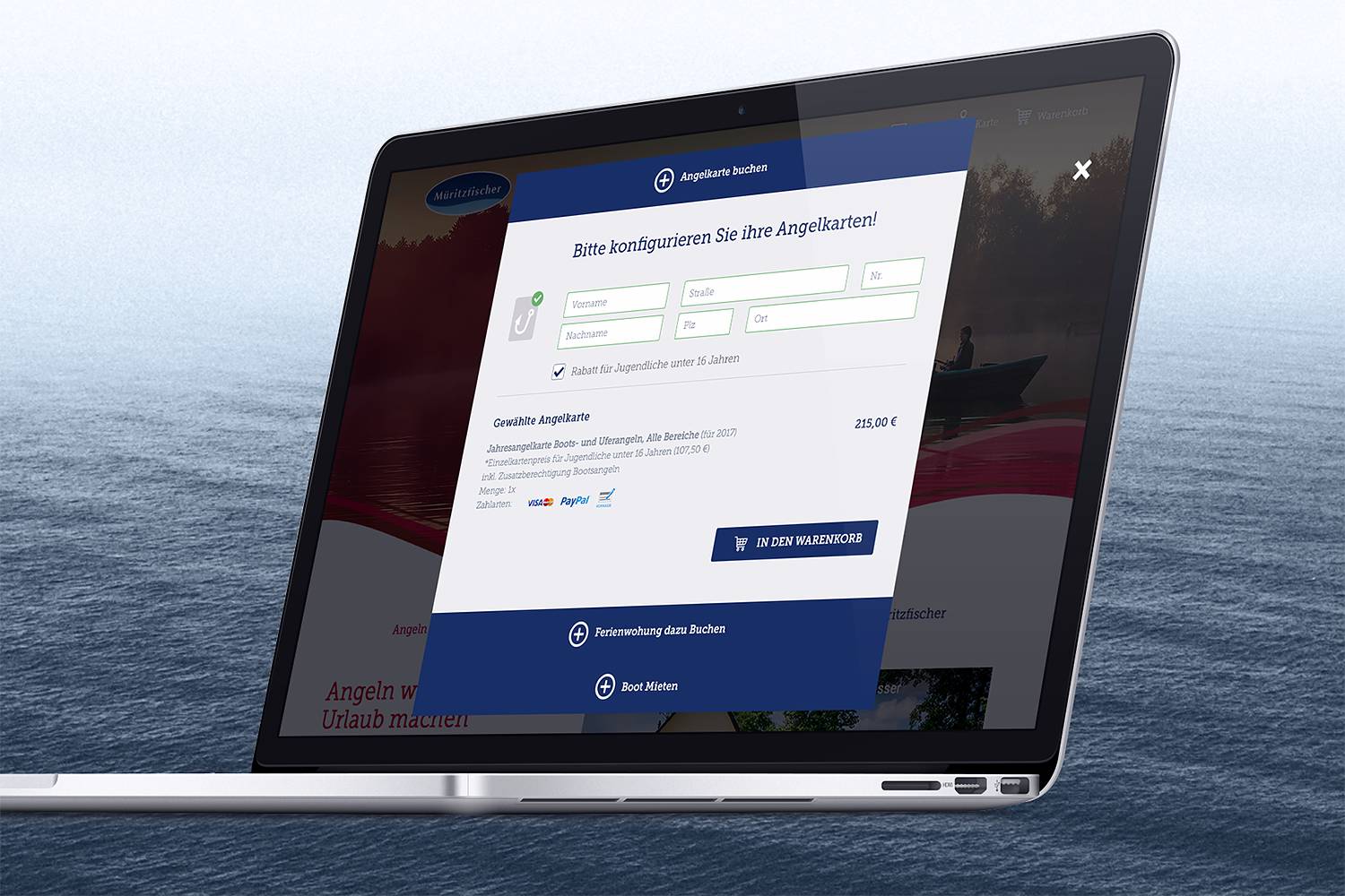 13&deg; Crossmedia Agentur - Müritzfischer Website