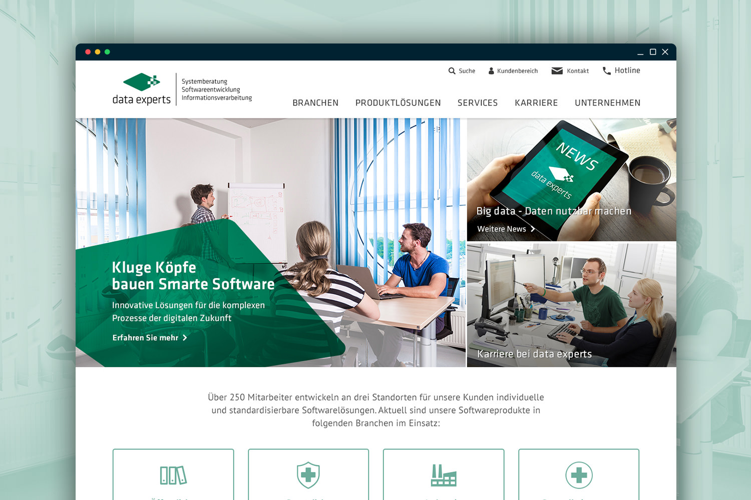 13&deg; Crossmedia Agentur - data experts Website