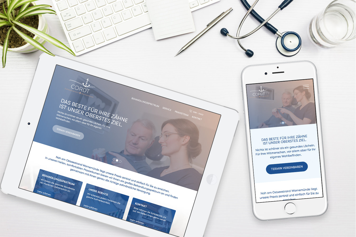 13&deg; Crossmedia Agentur - Zahnarztpraxis Cordt