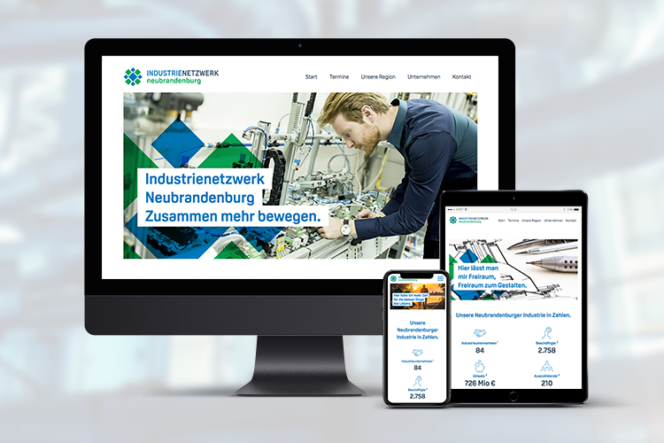 13&deg; Crossmedia Agentur - Industrienetzwerk Neubrandenburg