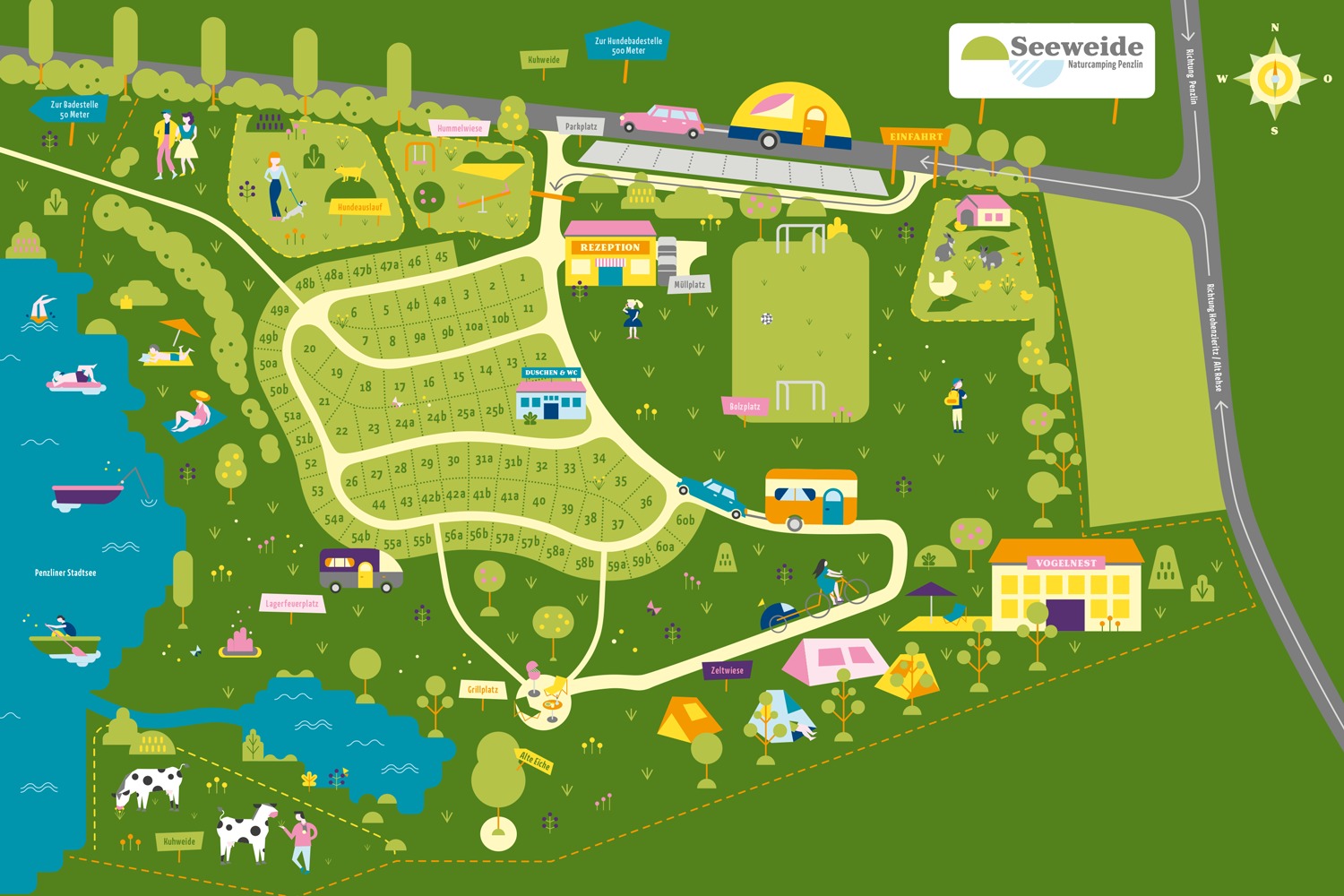 13&deg; Crossmedia Agentur - Seeweide Naturcamping Penzlin