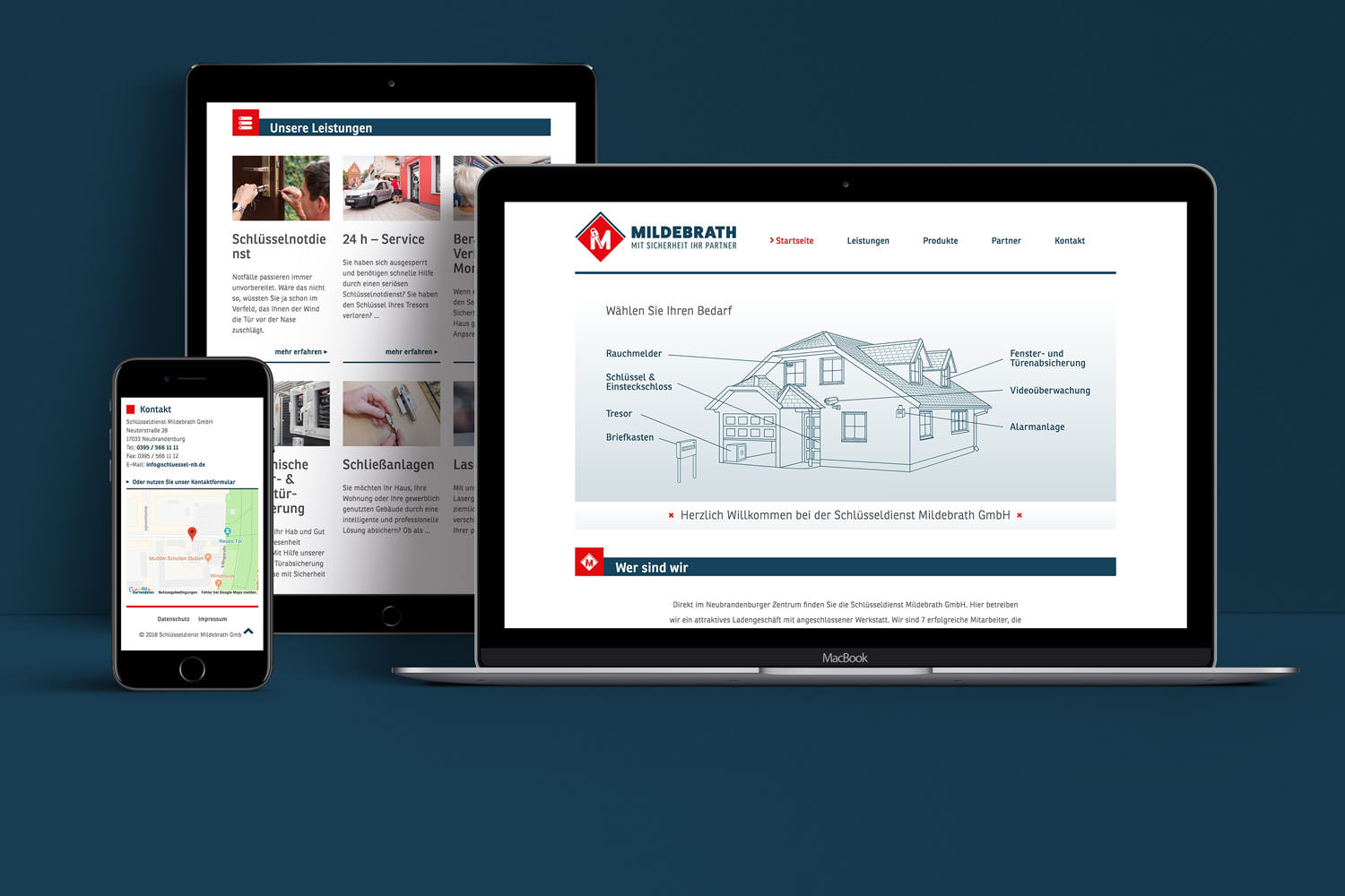 13&deg; Crossmedia Agentur - Schlüsseldienst Mildebrath GmbH